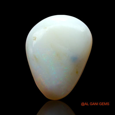 Natural Untreated Fire Opal Loose Gemstone Pear Cabochon From Australia 5.00 Cts 14x11x5 mm AF-991