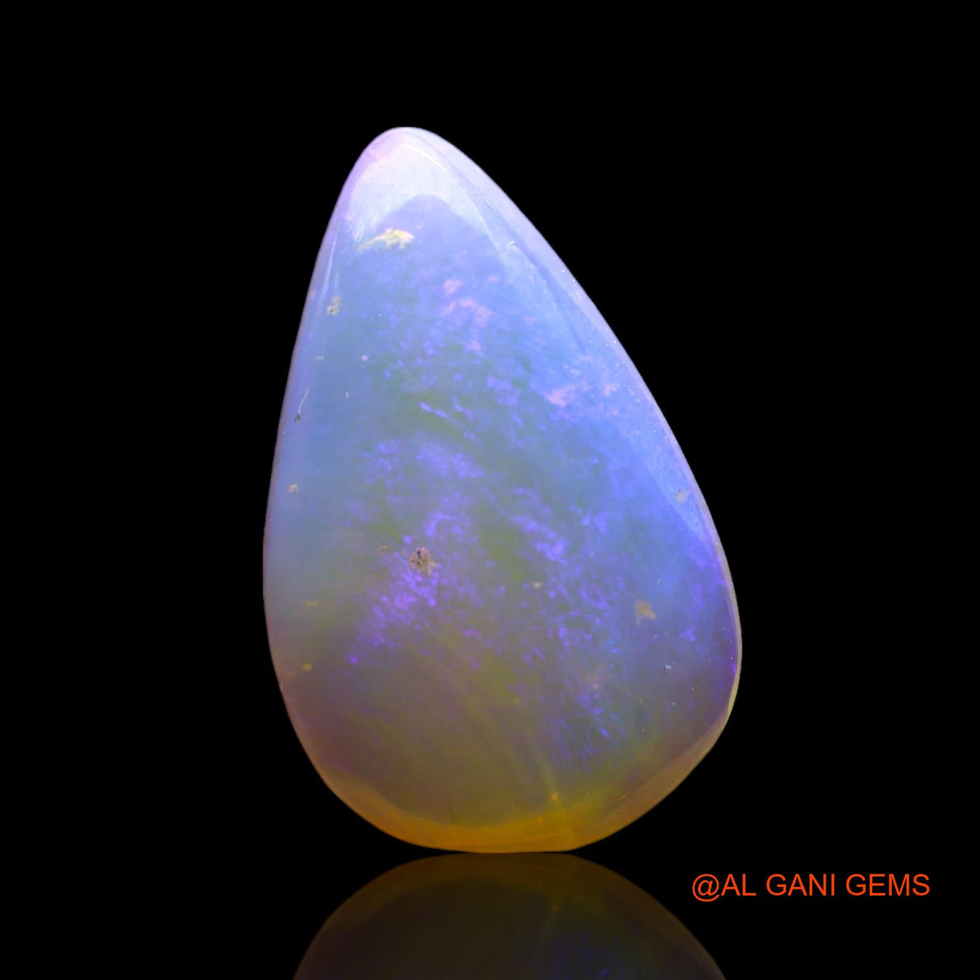 Natural Fire Opal Gemstone 2.00 Cts Loose Pear Cabochon From Australia 15x9x3 mm AF-994