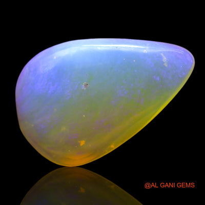 Natural Fire Opal Gemstone 2.00 Cts Loose Pear Cabochon From Australia 15x9x3 mm AF-994