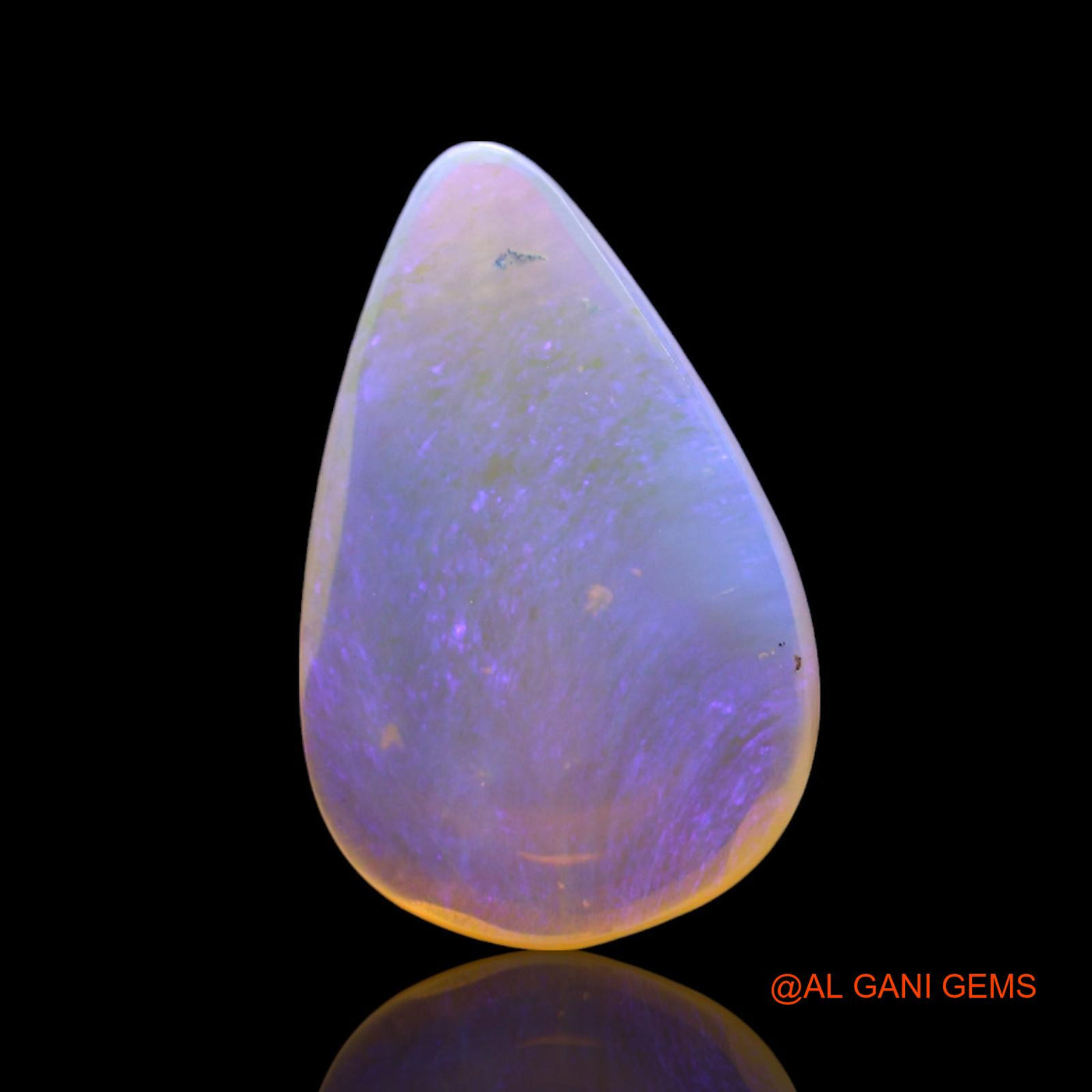 Natural Fire Opal Gemstone 2.00 Cts Loose Pear Cabochon From Australia 15x9x3 mm AF-994