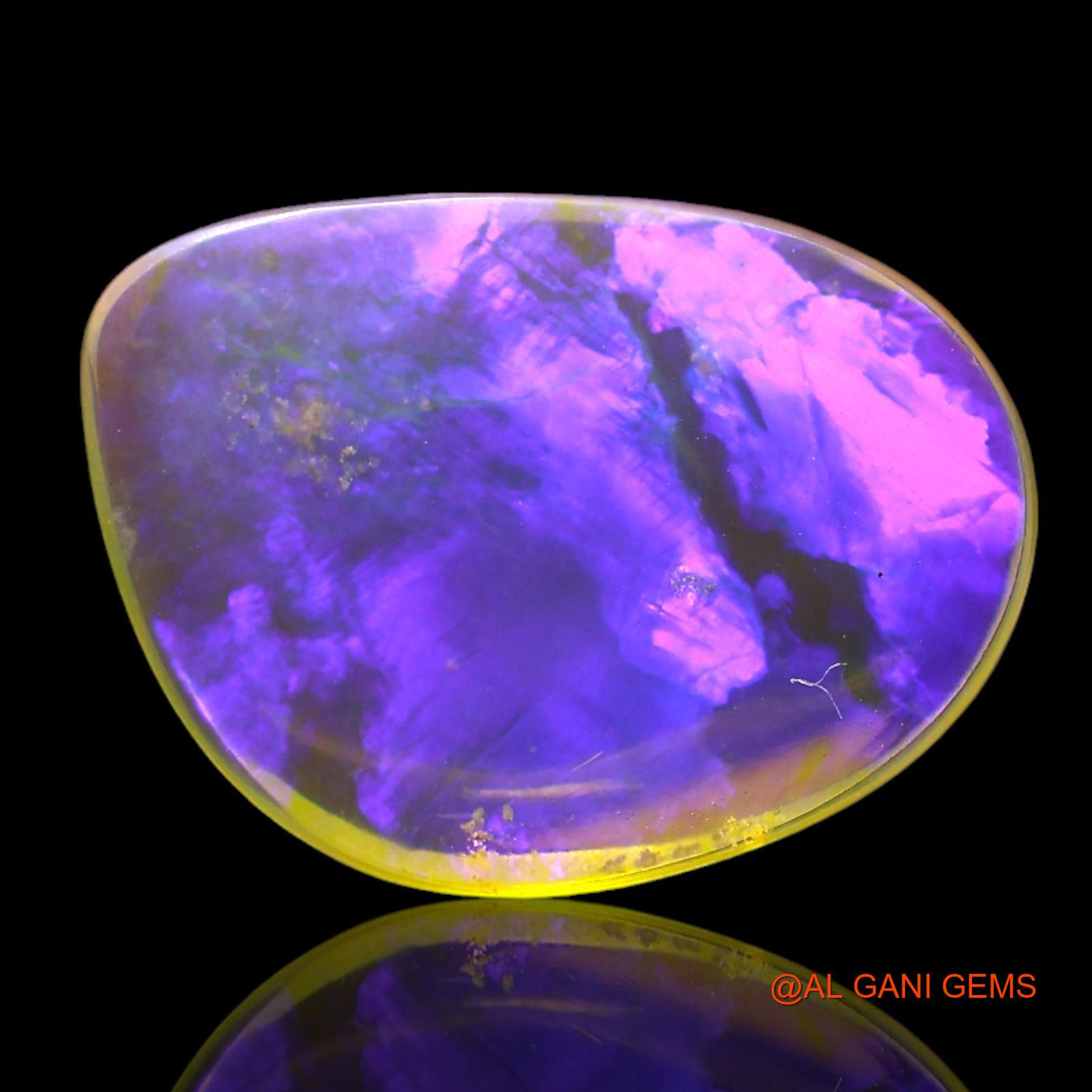 1.00 Cts Unheated Australian Fire Opal Loose Gemstone Fancy Cabochon Natural 11x8x2 mm AF-996