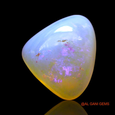2.00 Cts Unheated Australian Fire Opal Loose Gemstone Trillion Cabochon Natural 11x9x4 mm AF-997