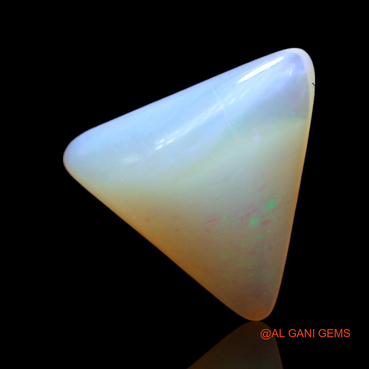 1.00 Cts Natural Australian Fire Opal Loose Gemstone Trillion Cabochon 10x9x3 mm AF-998