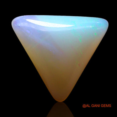 1.00 Cts Natural Australian Fire Opal Loose Gemstone Trillion Cabochon 10x9x3 mm AF-998