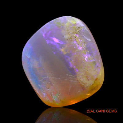 Natural Untreated Fire Opal Loose Gemstone Fancy Cabochon From Australia 2.00 Cts 9x8x4 mm AF-999