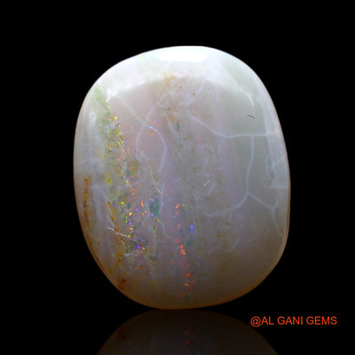 Natural Fire Opal Gemstone 6.00 Cts Loose Oval Cabochon From Australia 16x13x4 mm AF-99