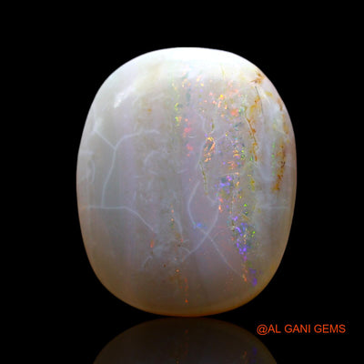 Natural Fire Opal Gemstone 6.00 Cts Loose Oval Cabochon From Australia 16x13x4 mm AF-99