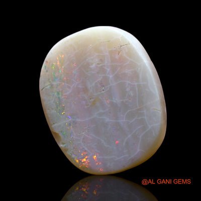 Natural Fire Opal Gemstone 6.00 Cts Loose Oval Cabochon From Australia 16x13x4 mm AF-99