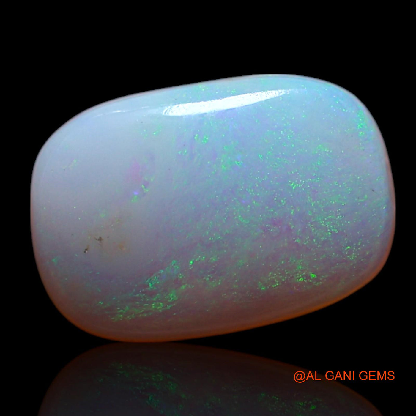 Natural Fire Opal Gemstone 1.50 Cts Loose Oval Cabochon From Australia 10x7x2 mm AG-100