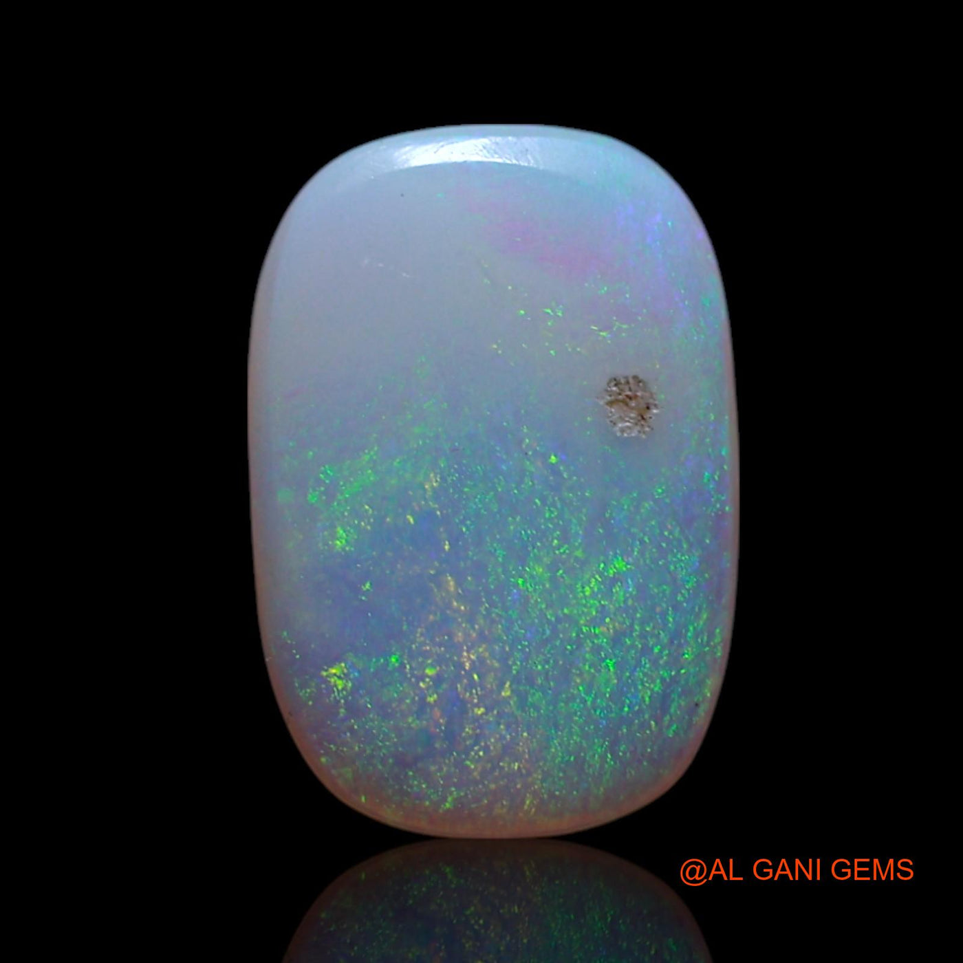Natural Fire Opal Gemstone 1.50 Cts Loose Oval Cabochon From Australia 10x7x2 mm AG-100