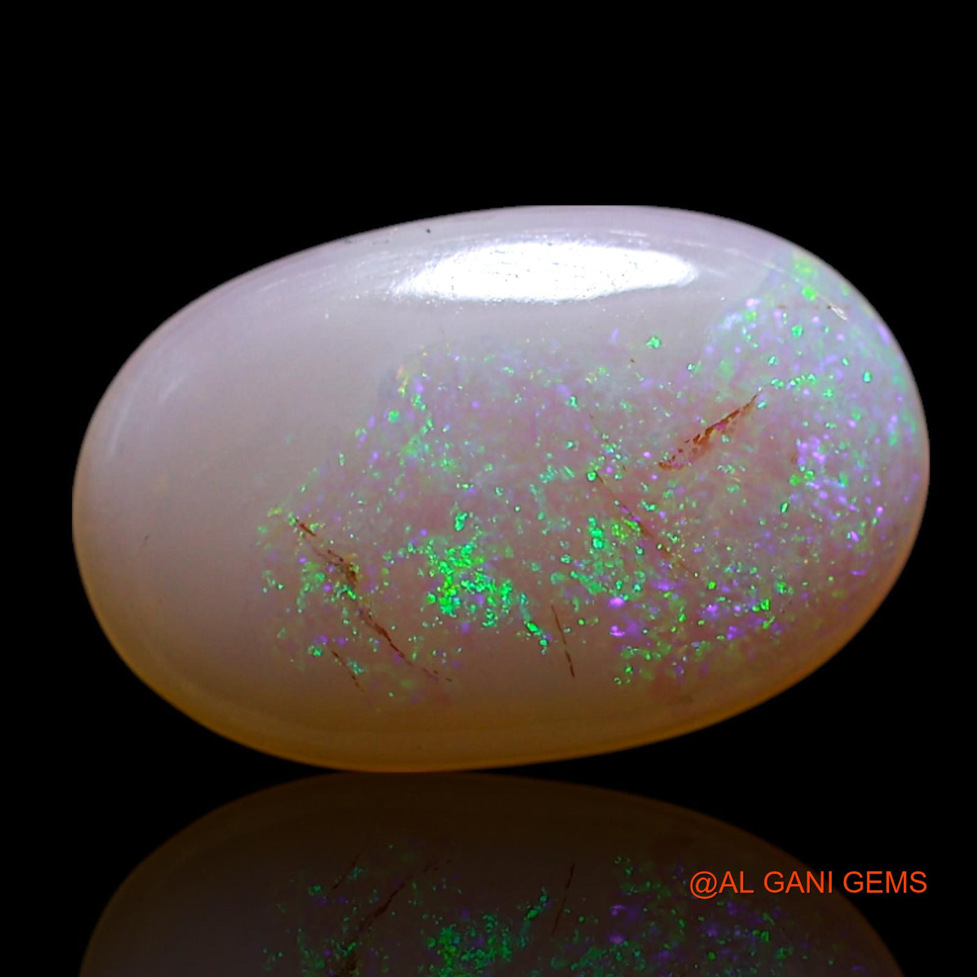 Natural Fire Opal Gemstone 1.00 Cts Loose Oval Cabochon From Australia 11x7x2 mm AG-102