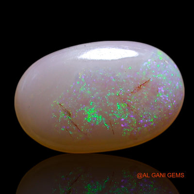 Natural Fire Opal Gemstone 1.00 Cts Loose Oval Cabochon From Australia 11x7x2 mm AG-102
