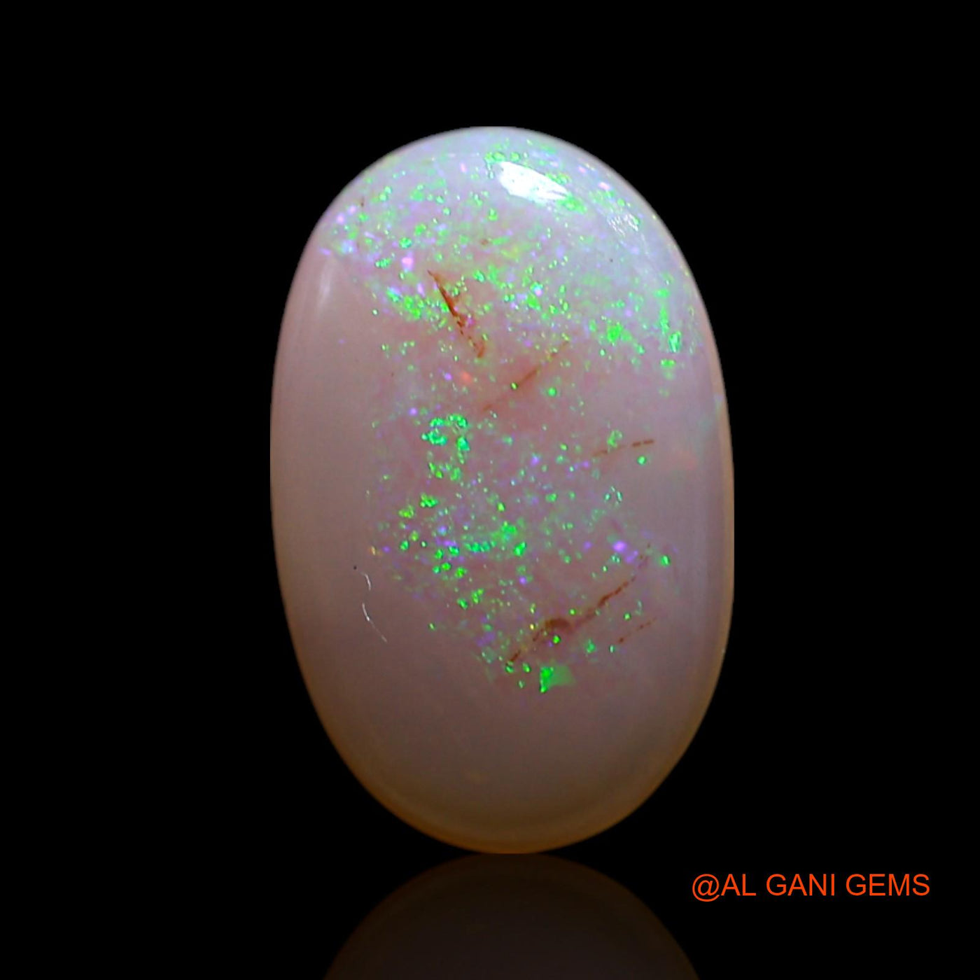 Natural Fire Opal Gemstone 1.00 Cts Loose Oval Cabochon From Australia 11x7x2 mm AG-102