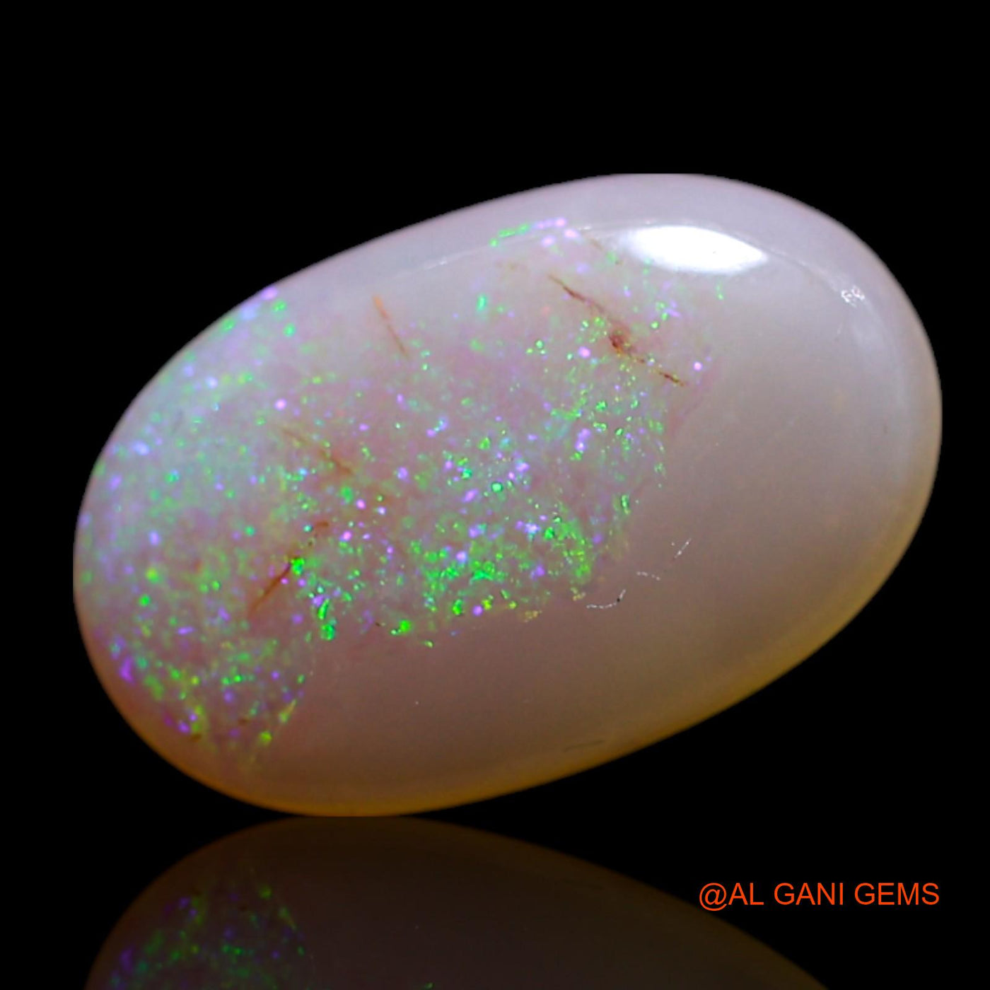 Natural Fire Opal Gemstone 1.00 Cts Loose Oval Cabochon From Australia 11x7x2 mm AG-102