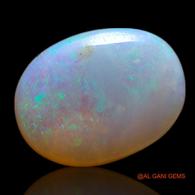 Natural Fire Opal Gemstone 1.50 Cts Loose Oval Cabochon From Australia 10x7x3 mm AG-103