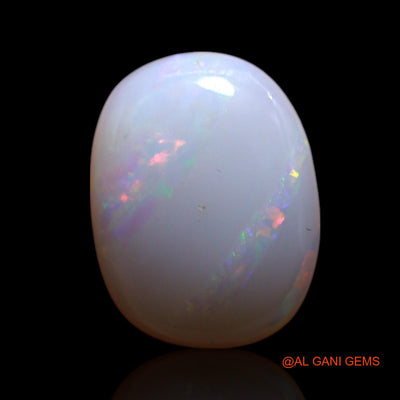 Natural Untreated Fire Opal Loose Gemstone Oval Cabochon From Australia 1.30 Cts 10x8x2 mm AG-104