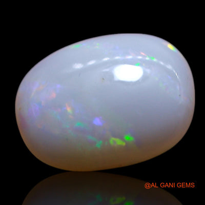 Natural Untreated Fire Opal Loose Gemstone Oval Cabochon From Australia 1.30 Cts 10x8x2 mm AG-104
