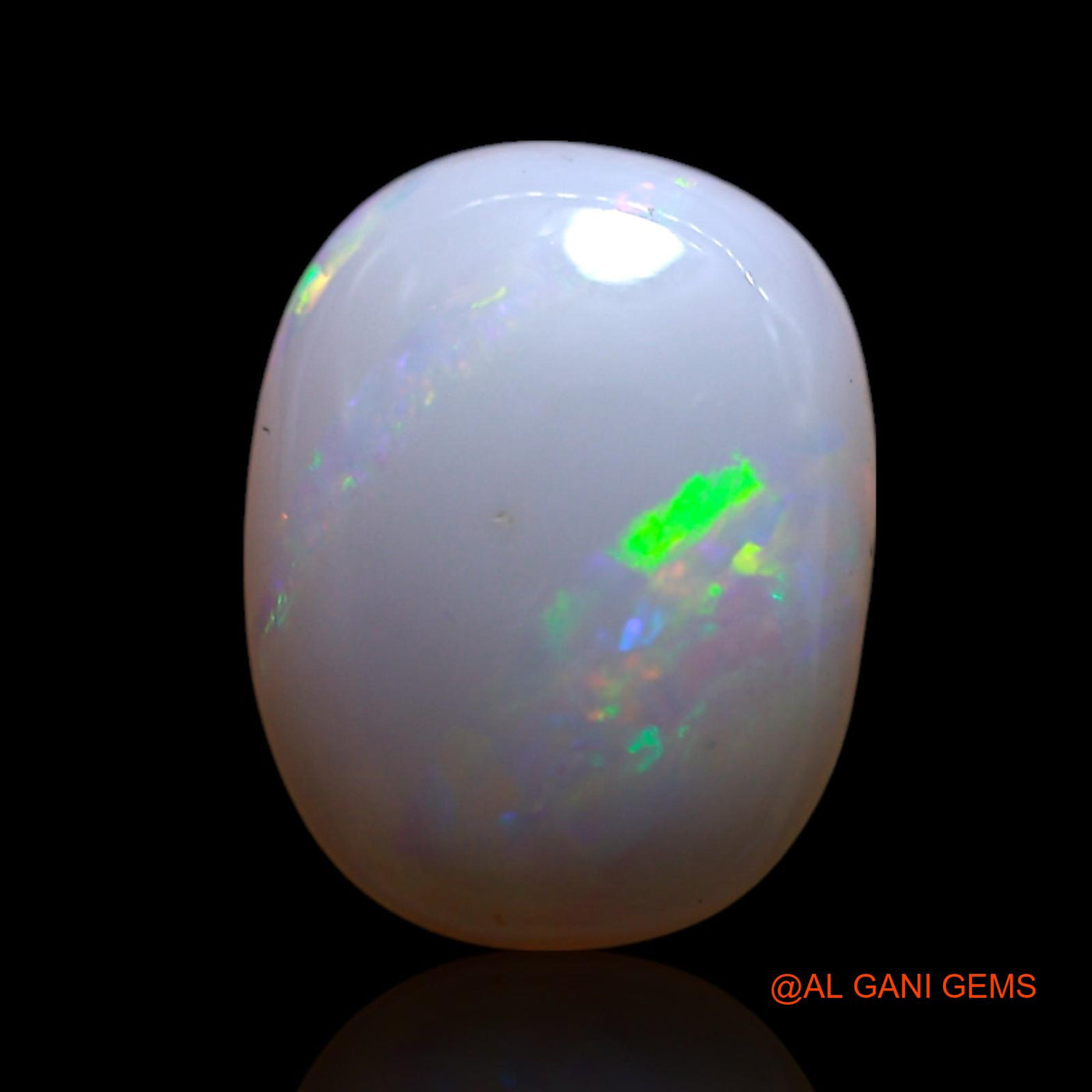 Natural Untreated Fire Opal Loose Gemstone Oval Cabochon From Australia 1.30 Cts 10x8x2 mm AG-104