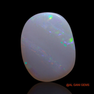 Natural Untreated Fire Opal Loose Gemstone Oval Cabochon From Australia 1.30 Cts 10x8x2 mm AG-104