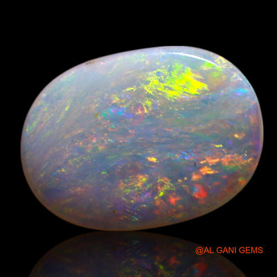 0.90 Cts Natural Australian Fire Opal Loose Gemstone Oval Cabochon 10x7x1 mm AG-105