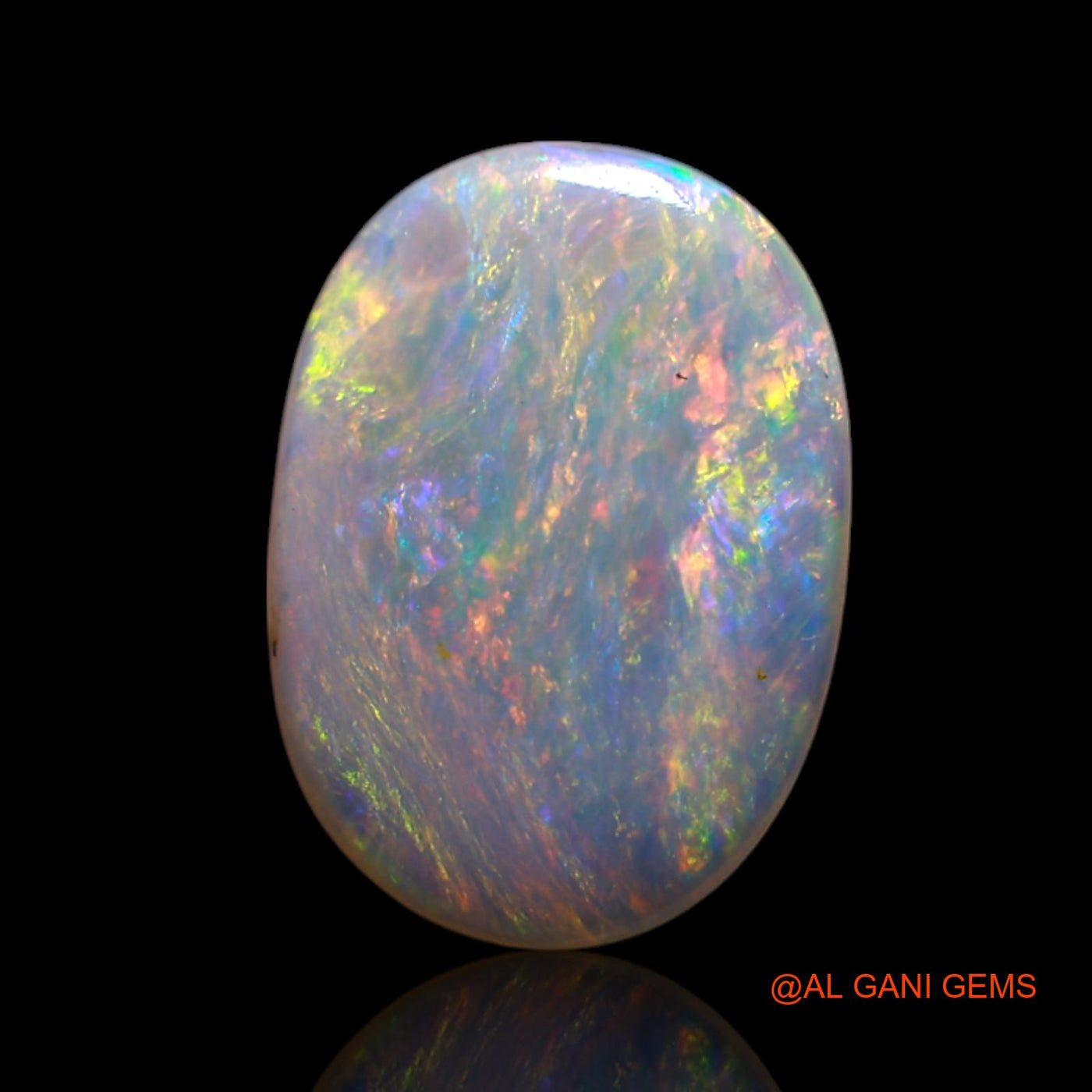0.90 Cts Natural Australian Fire Opal Loose Gemstone Oval Cabochon 10x7x1 mm AG-105