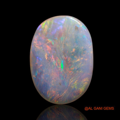 0.90 Cts Natural Australian Fire Opal Loose Gemstone Oval Cabochon 10x7x1 mm AG-105