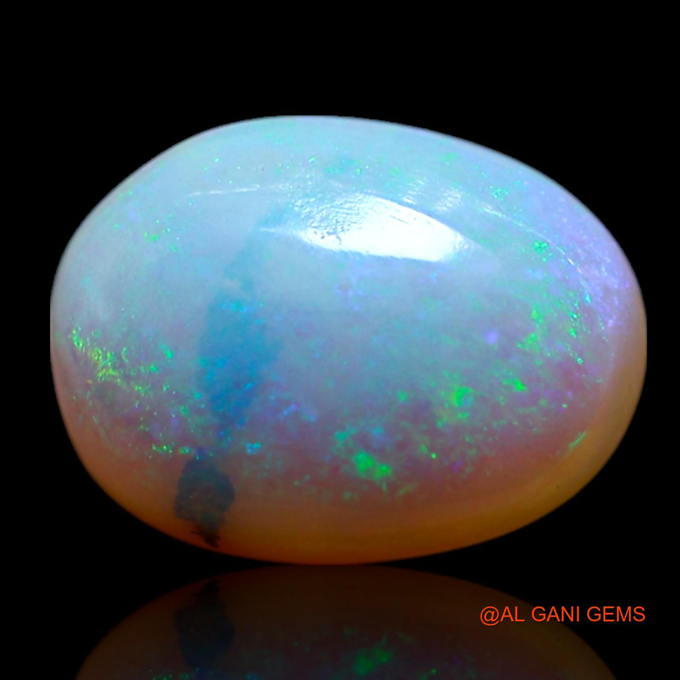 2.00 Cts Natural Australian Fire Opal Loose Gemstone Oval Cabochon 10x7x3 mm AG-106