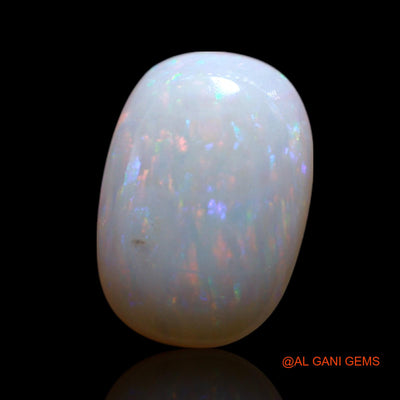 Natural Untreated Fire Opal Loose Gemstone Oval Cabochon From Australia 1.00 Cts 10x7x2 mm AG-108