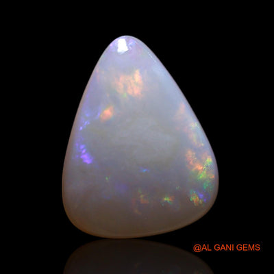 1.00 Cts Natural Australian Fire Opal Loose Gemstone Pear Cabochon 10x8x2 mm AG-109