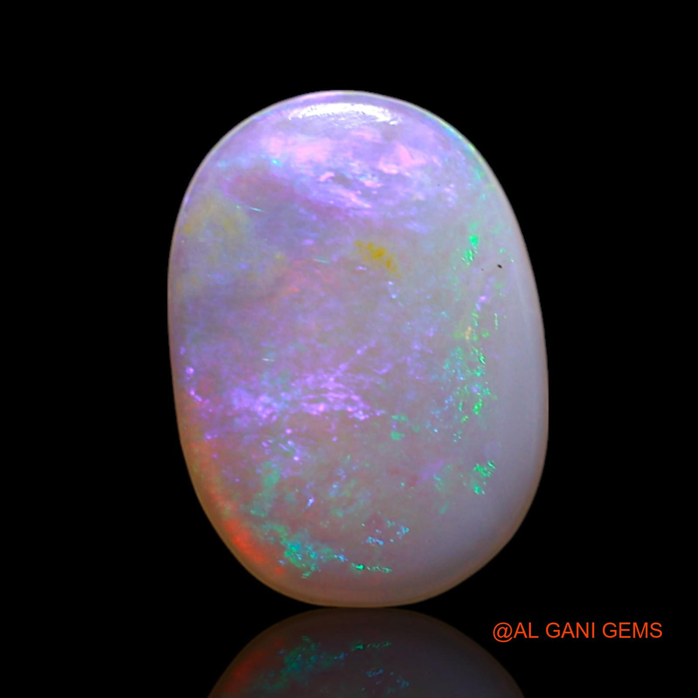 0.90 Cts Unheated Australian Fire Opal Loose Gemstone Oval Cabochon Natural 10x7x1 mm AG-110