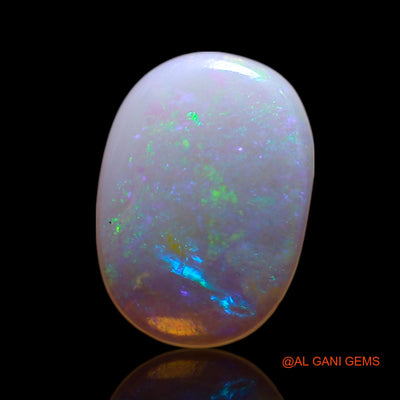 0.90 Cts Unheated Australian Fire Opal Loose Gemstone Oval Cabochon Natural 10x7x1 mm AG-110