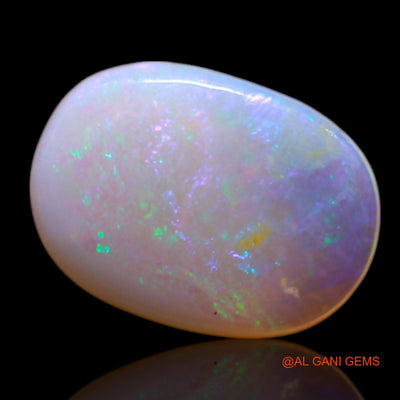 0.90 Cts Unheated Australian Fire Opal Loose Gemstone Oval Cabochon Natural 10x7x1 mm AG-110