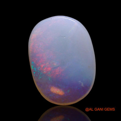 0.90 Cts Unheated Australian Fire Opal Loose Gemstone Oval Cabochon Natural 10x7x1 mm AG-110