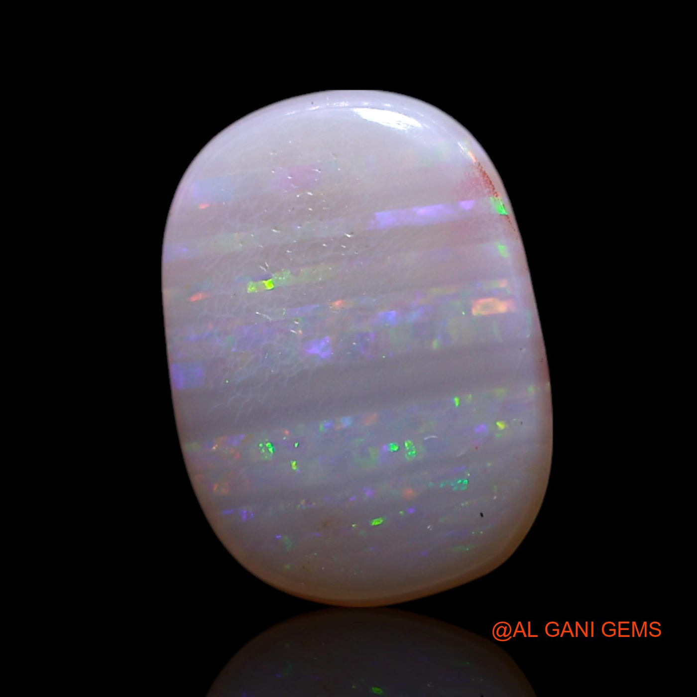1.00 Cts Natural Australian Fire Opal Loose Gemstone Oval Cabochon 10x7x1 mm AG-111