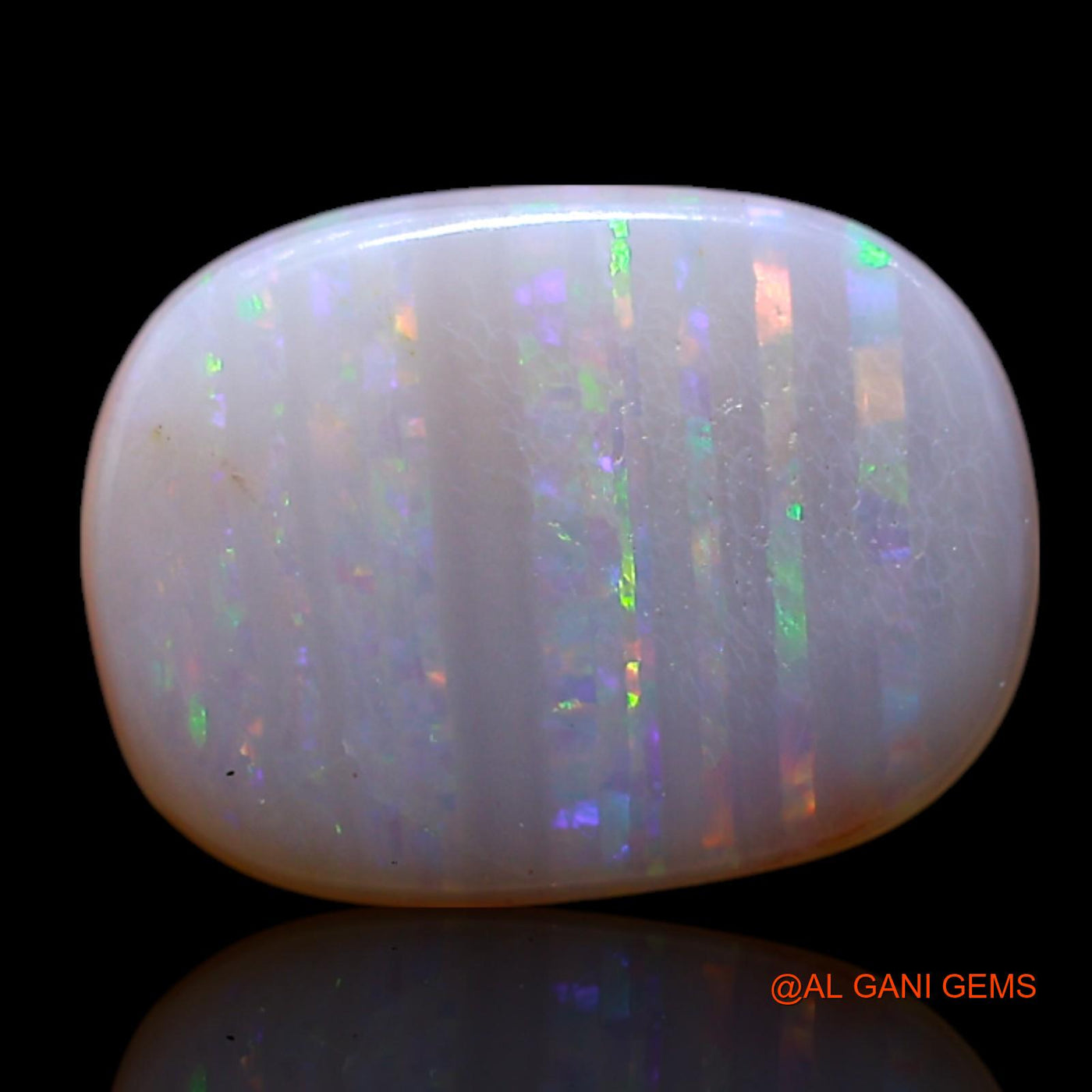 1.00 Cts Natural Australian Fire Opal Loose Gemstone Oval Cabochon 10x7x1 mm AG-111