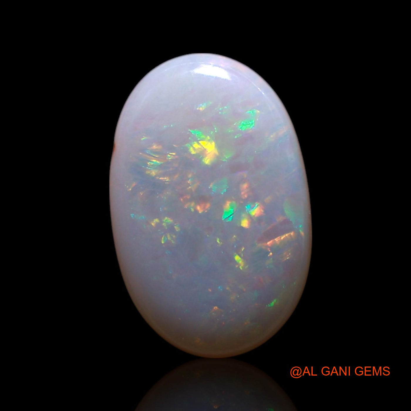 Natural Untreated Fire Opal Loose Gemstone Oval Cabochon From Australia 1.00 Cts 11x7x2 mm AG-112
