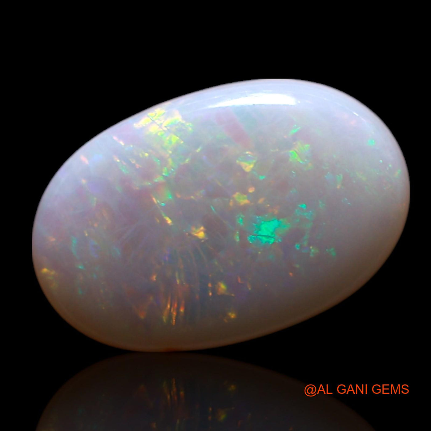 Natural Untreated Fire Opal Loose Gemstone Oval Cabochon From Australia 1.00 Cts 11x7x2 mm AG-112