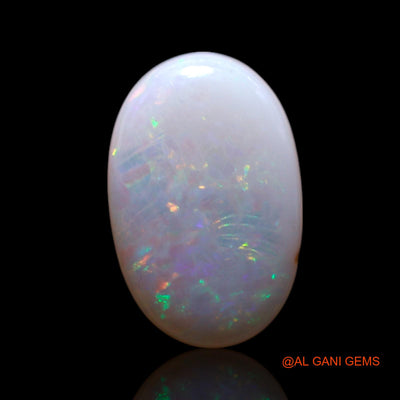 Natural Untreated Fire Opal Loose Gemstone Oval Cabochon From Australia 1.00 Cts 11x7x2 mm AG-112