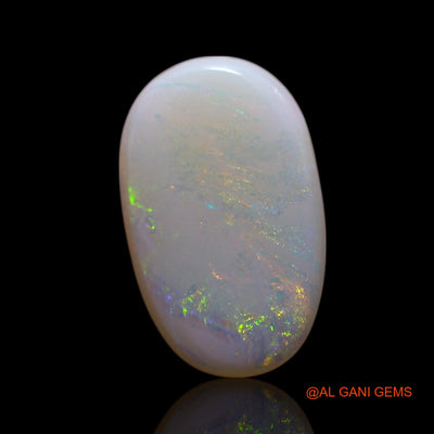 Natural Fire Opal Gemstone 1.40 Cts Loose Oval Cabochon From Australia 11x7x2 mm AG-114