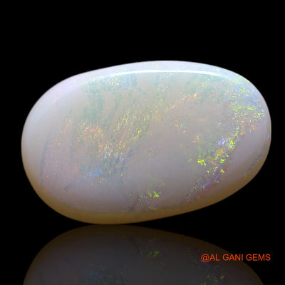Natural Fire Opal Gemstone 1.40 Cts Loose Oval Cabochon From Australia 11x7x2 mm AG-114