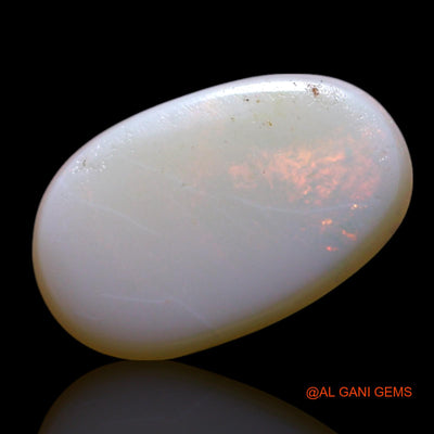 Natural Fire Opal Gemstone 1.40 Cts Loose Oval Cabochon From Australia 11x7x2 mm AG-114