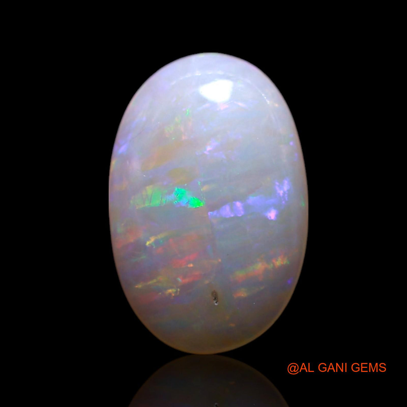 1.00 Cts Unheated Australian Fire Opal Loose Gemstone Oval Cabochon Natural 11x7x2 mm AG-115