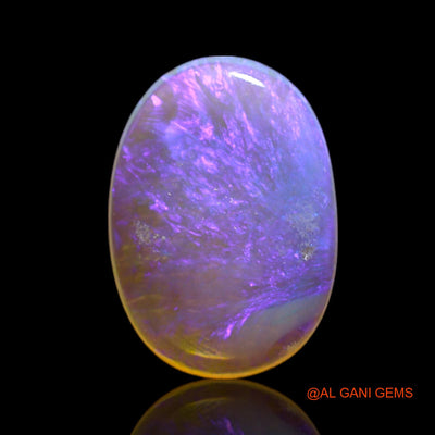 0.80 Cts Natural Australian Fire Opal Loose Gemstone Oval Cabochon 10x7x1 mm AG-122