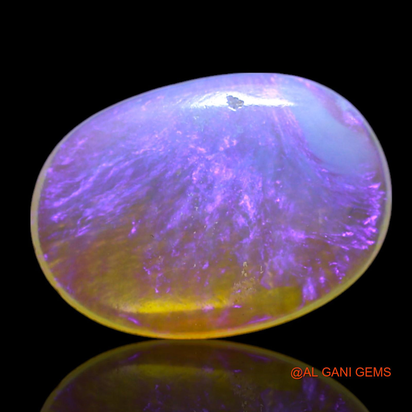 0.80 Cts Natural Australian Fire Opal Loose Gemstone Oval Cabochon 10x7x1 mm AG-122