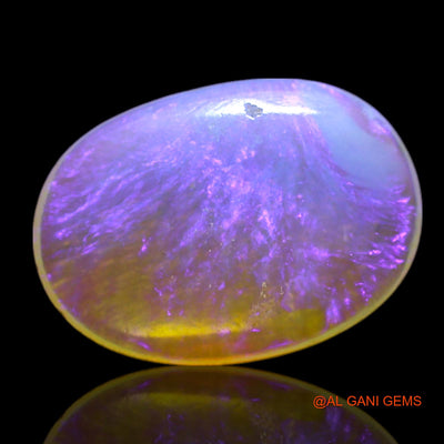 0.80 Cts Natural Australian Fire Opal Loose Gemstone Oval Cabochon 10x7x1 mm AG-122