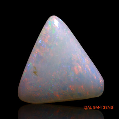 Natural Fire Opal Gemstone 1.20 Cts Loose Trillion Cabochon From Australia 9x8x2 mm AG-123