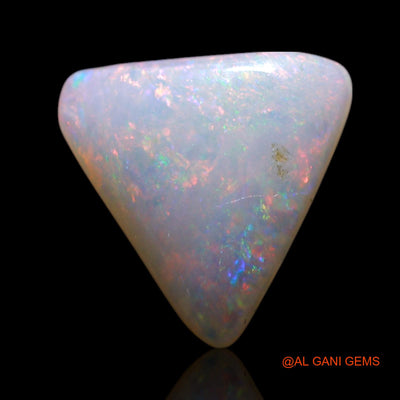 Natural Fire Opal Gemstone 1.20 Cts Loose Trillion Cabochon From Australia 9x8x2 mm AG-123