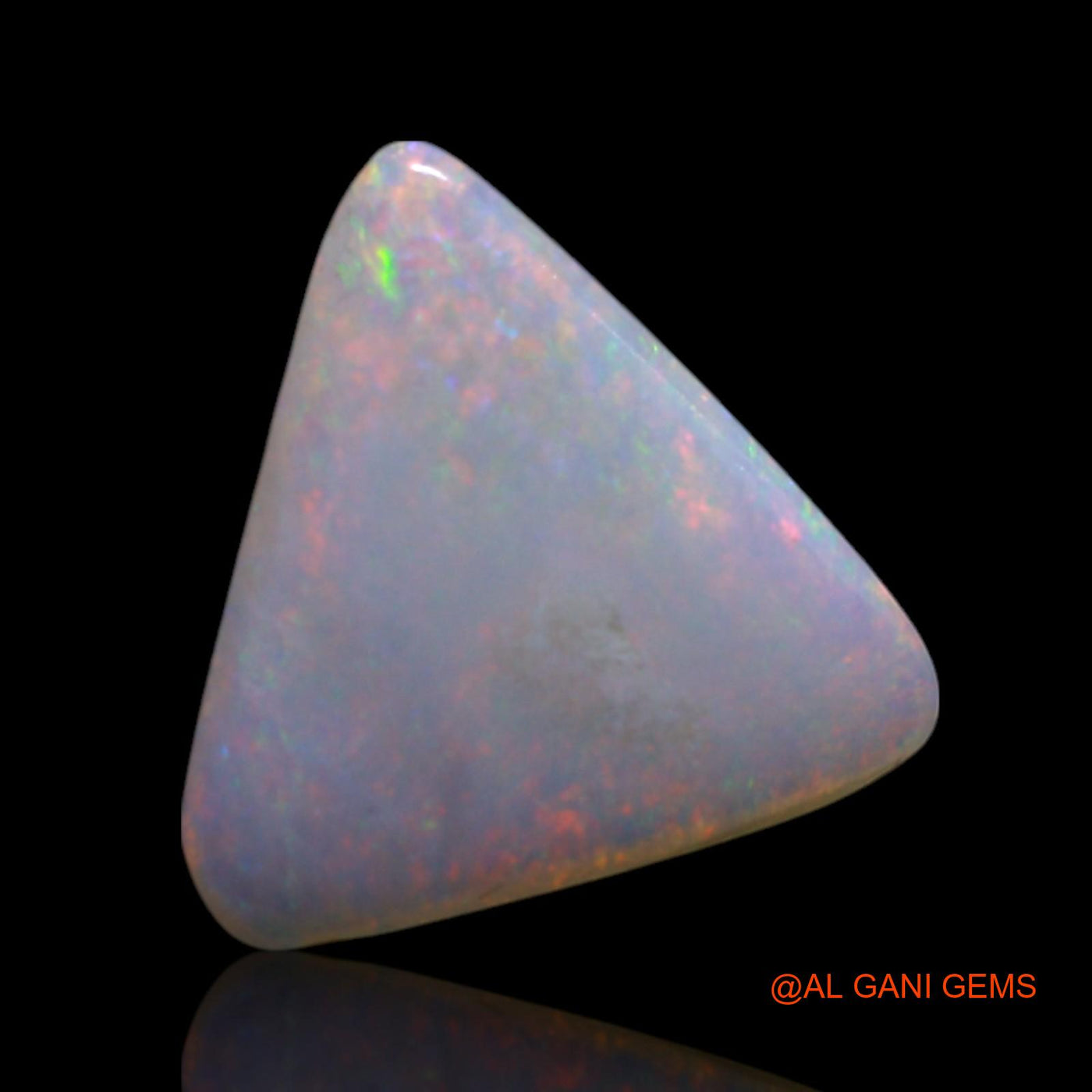 Natural Fire Opal Gemstone 1.20 Cts Loose Trillion Cabochon From Australia 9x8x2 mm AG-123