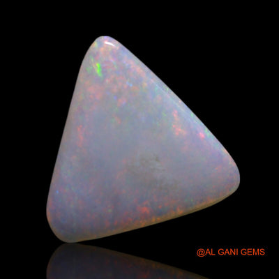 Natural Fire Opal Gemstone 1.20 Cts Loose Trillion Cabochon From Australia 9x8x2 mm AG-123