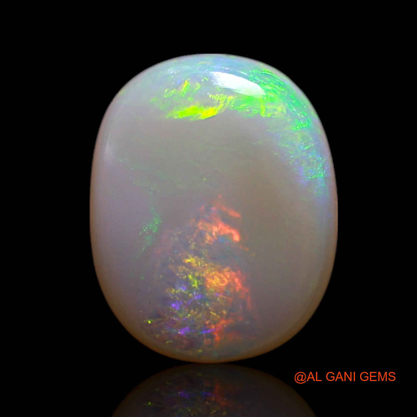 1.40 Cts Natural Australian Fire Opal Loose Gemstone Oval Cabochon 10x8x1 mm AG-124